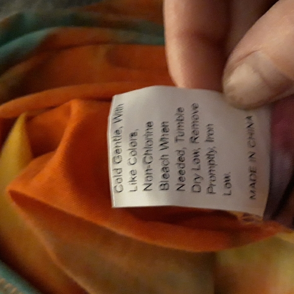 SHEIN curve tie dye strappy backed womens top - Picture 12 of 13